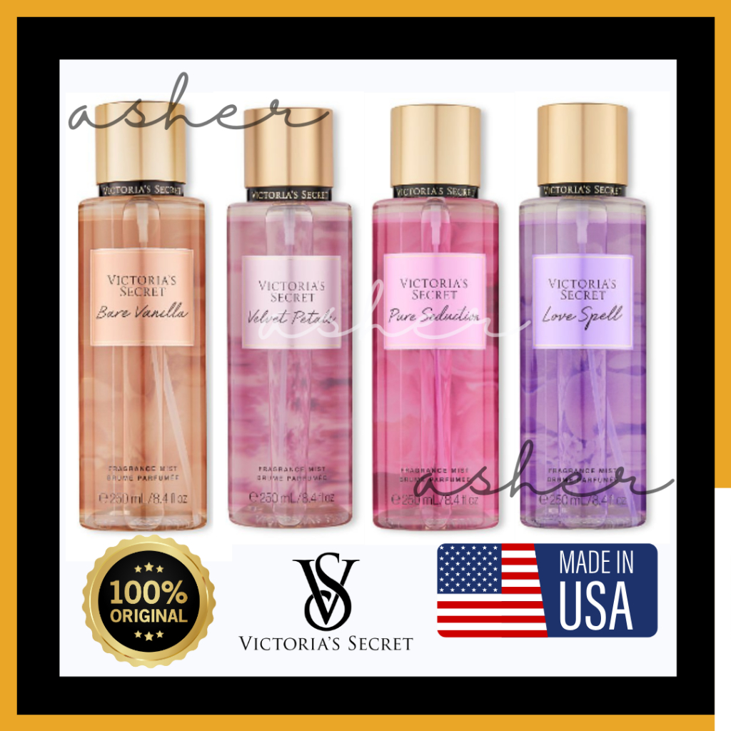 ORIGINAL VS Fragrance Mist Bare Vanilla, Pure Seduction, Velvet