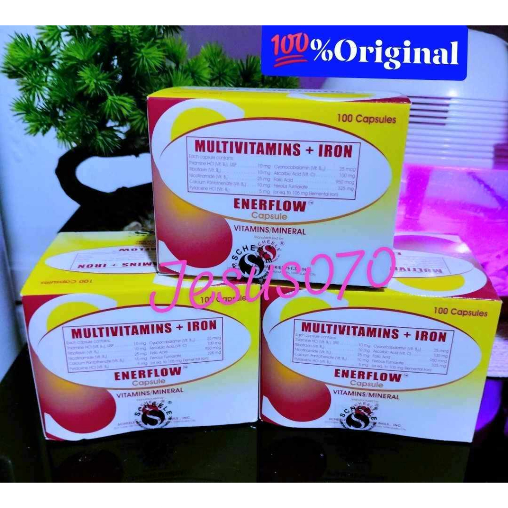 ENERFLOW [FERRO MAX] MULTIVITAMINS + IRON Capsules FDA DRP 176