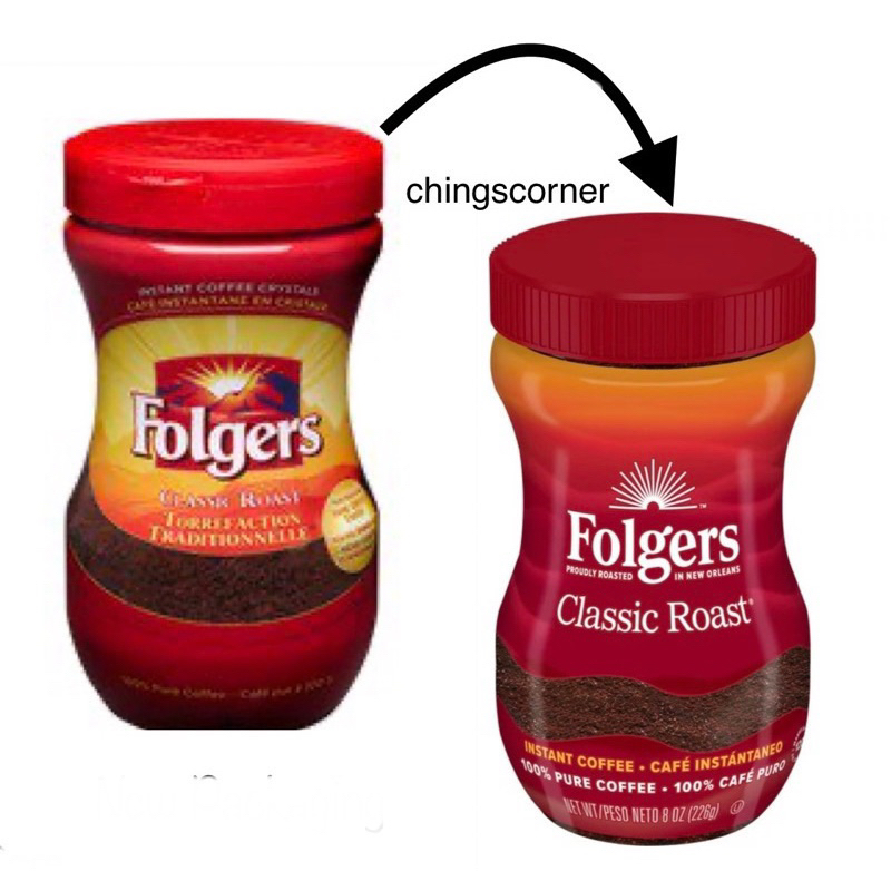 Folgers Classic Roast Instant Coffee Crystals, 200g, Canada, Expiry Nov