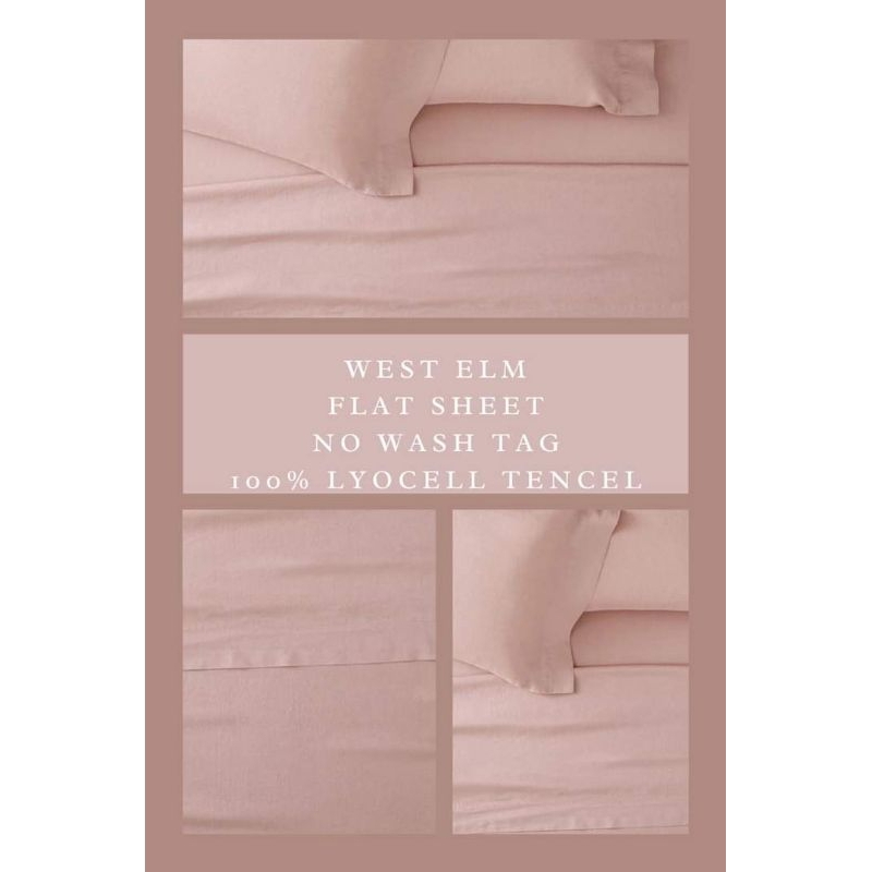 West Elm Bedsheet Premium Brand Silky Tencel Lyocell Flatsheet