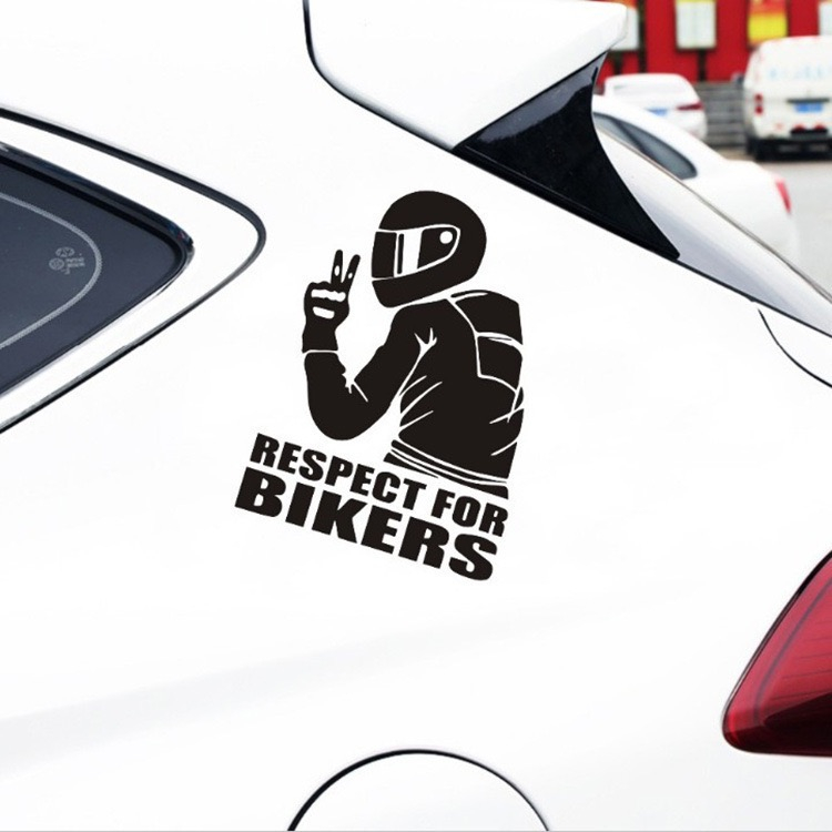 FOR Respect Biker waterproof Sticker Car Motorcycle Vinyl 3D Stickers ...