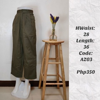 SIZE 28 Trousers, Wide leg, High Waist, Square Pants, Slacks