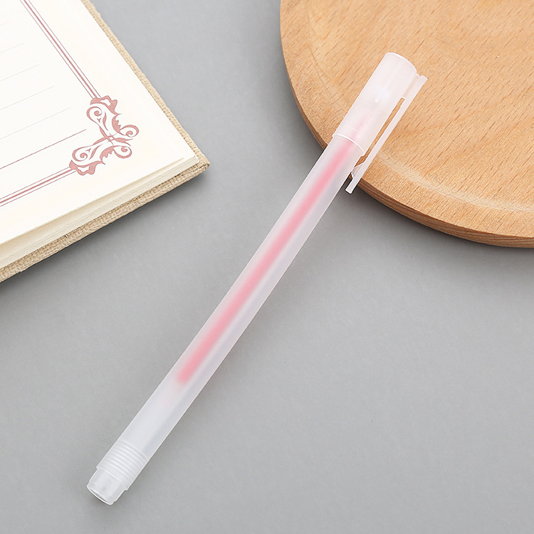 1PC Frosted Black Neutral Pen 0.5MM Gel Pen Student Signature Pen ...
