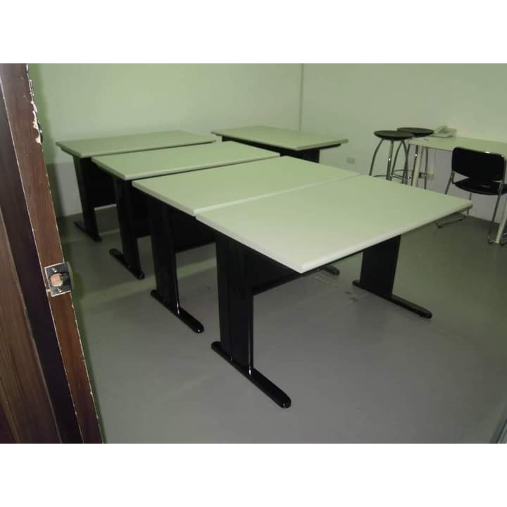 Light Gray Office Table, HighEnd Working Desk, Freestanding Table