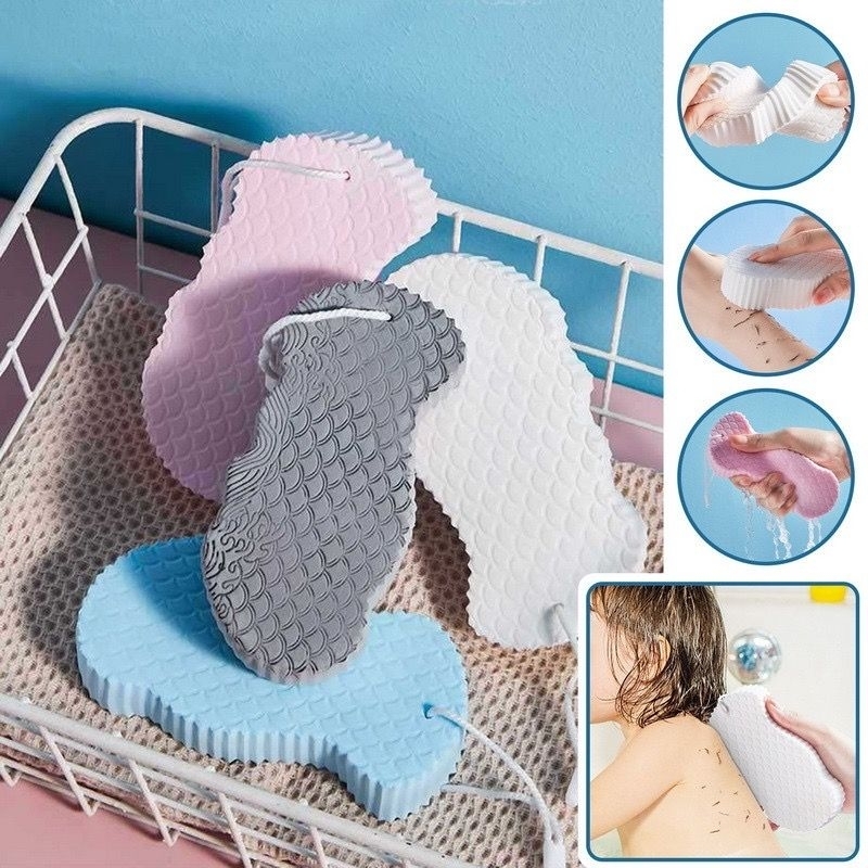 Bath Sponge Body Dead Skin Remover Exfoliating Massager Cleaning Shower ...