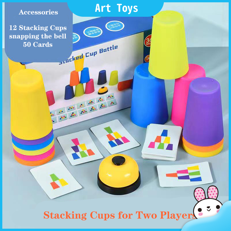 Children Competitive Cup Fast Stacking Cup Double Battle Early ...