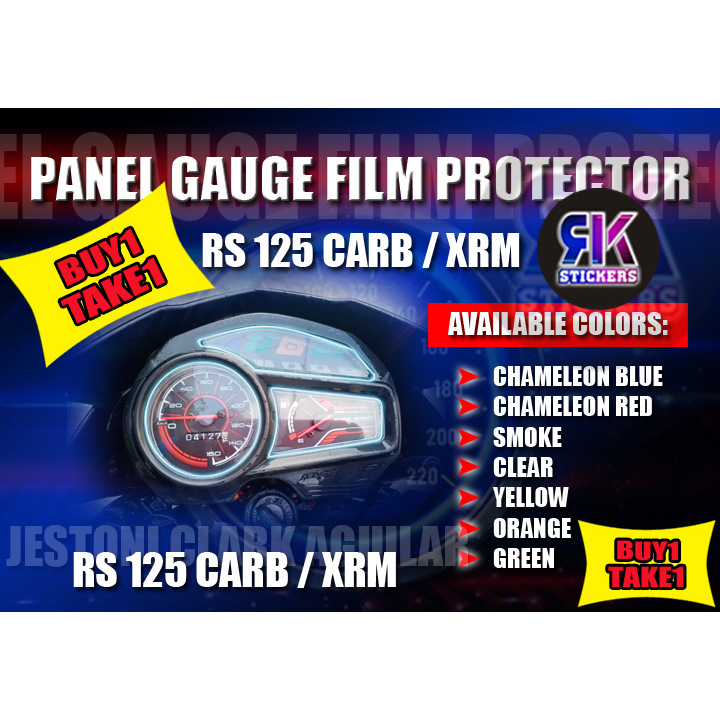 Panel Gauge Film Protector For RS 125 Carb XRM Shopee Philippines