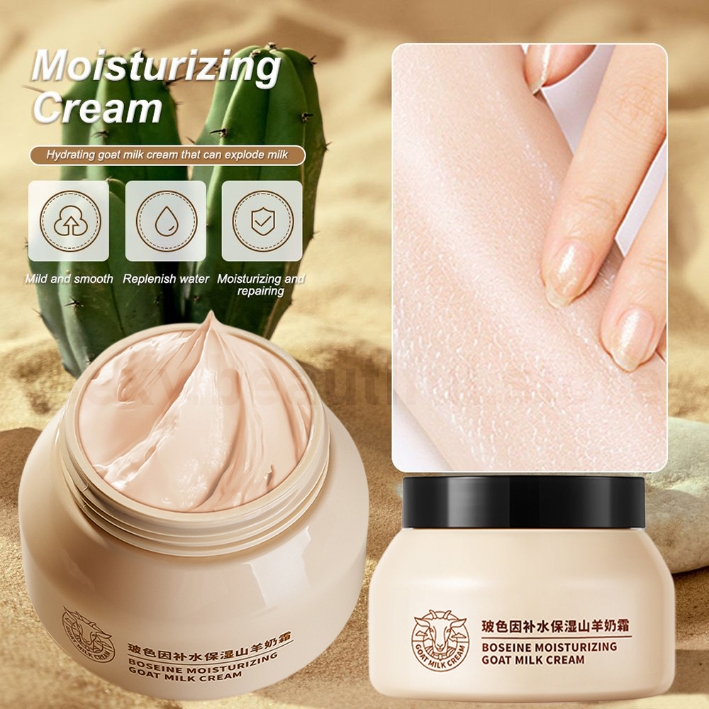 Boseine Moisturizer Cream and Goat Milk AntiAging Facial Hydrating
