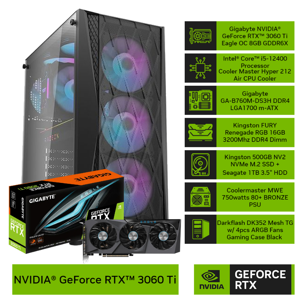 Ti Eagle Oc E Rtx 3060 Ti Gigabyte GeForce RTX 3060 Ti EAGLE OC 8G GPU