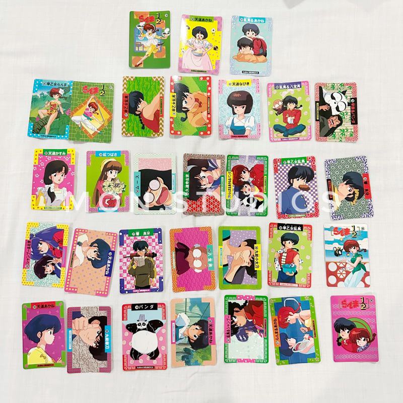 Official Vintage Ranma 1/2 BANPRESTO 1992 Trading Cards - 34 cards ...