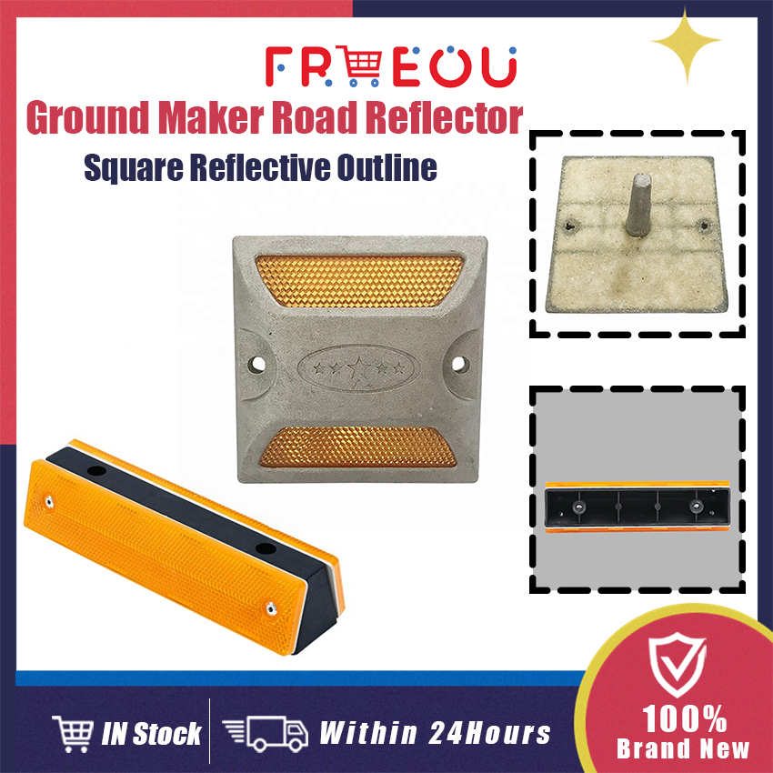 Aluminum Ground Marker Road Reflectors 100*100mm Highway Underground