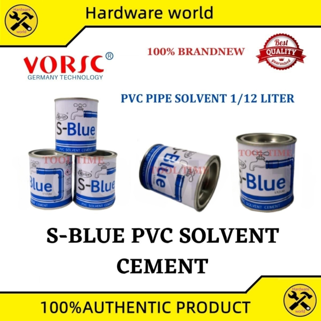 SBLUE PVC PIPE CEMENT SOLVENT/SOLVENT CEMENT 1/12 LITER Shopee