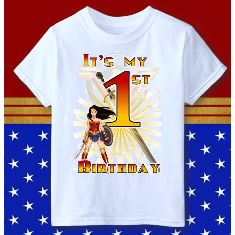 Wonder woman birthday shirt sales