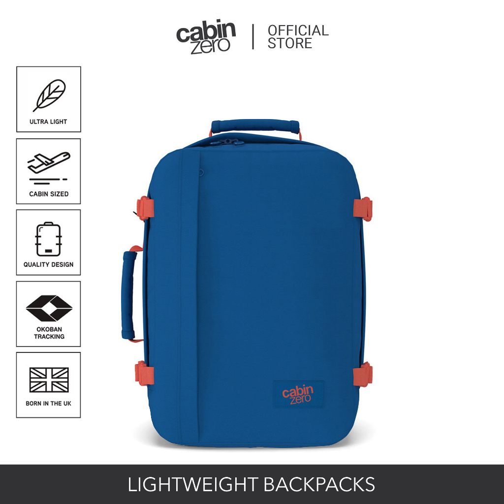 CabinZero Classic 36L Hand Carry Luggage Travel Bag Shopee
