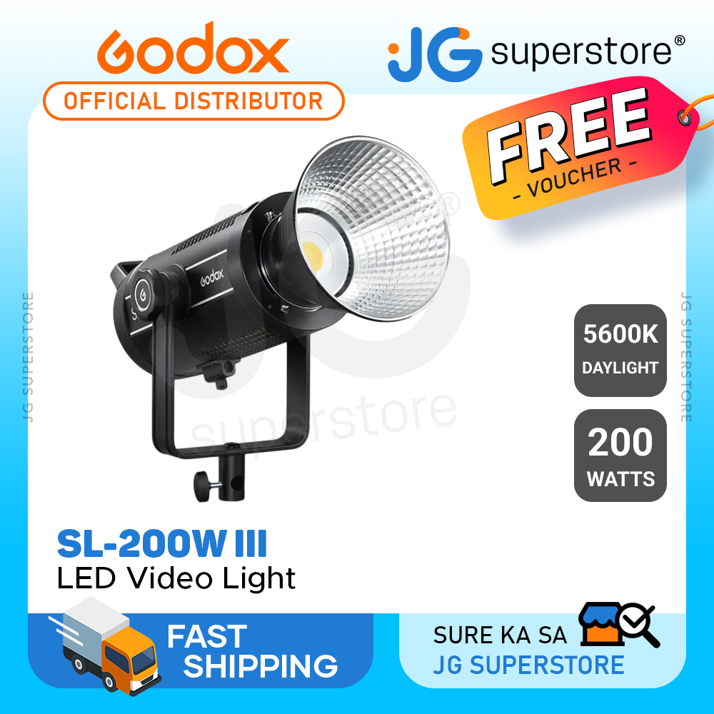 Godox SL-200W III 5600K Daylight LED Mono Video Light With Bowens Mount ...