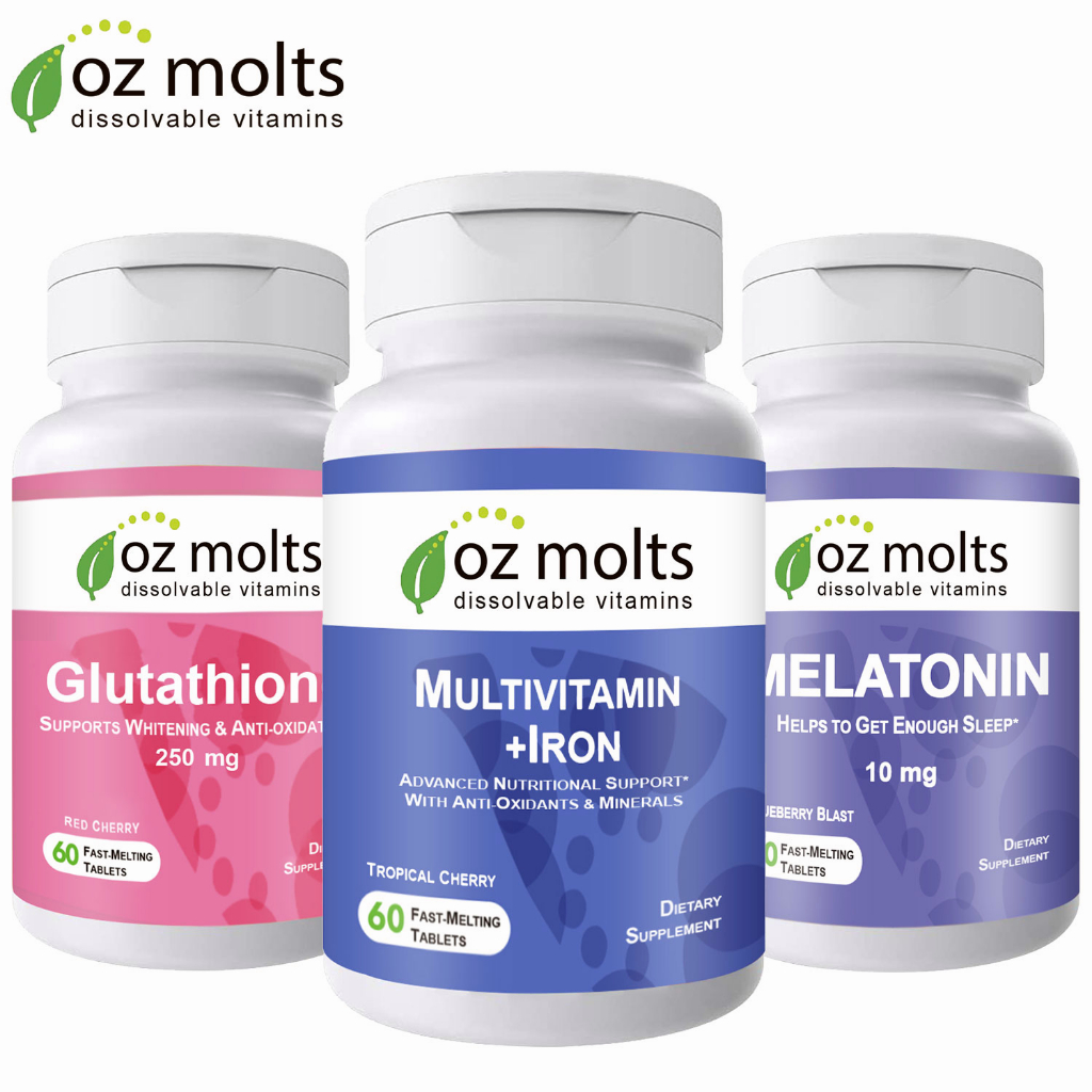 Ozmolts Multivitamin + Iron Chewables 60s Tablets Multivitamins for