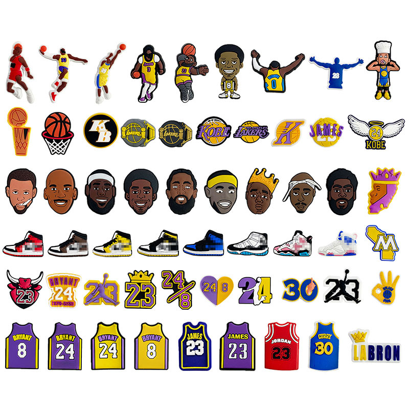 High quality Crocs hole shoes accessories NBA KOBE design jibbitz