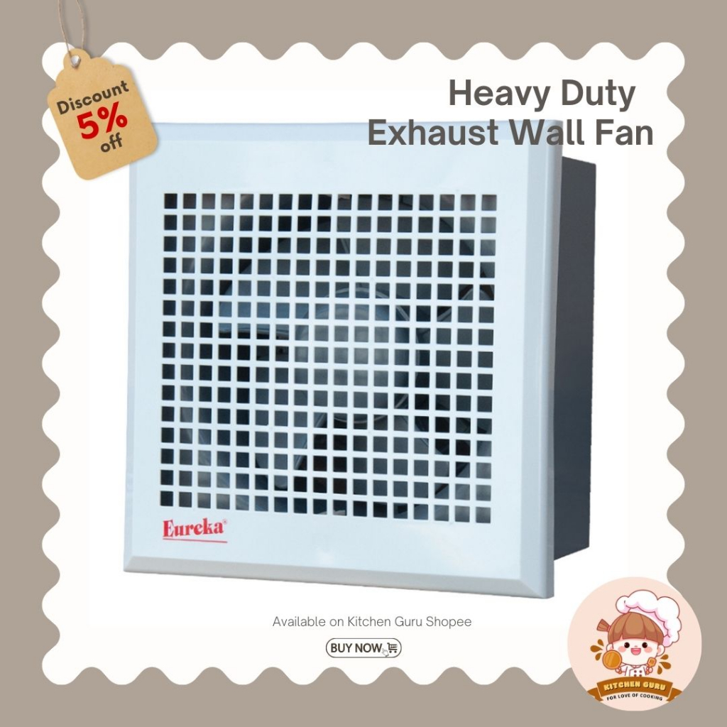 Heavy Duty Eureka Exhaust Wall Fan 30 Wattage with Wide Airflow