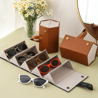 Multi-functional Pu Leather Glasses Case, Soft Bag, Eyeglasses And  Sunglasses Set, Outer Packaging Pouch