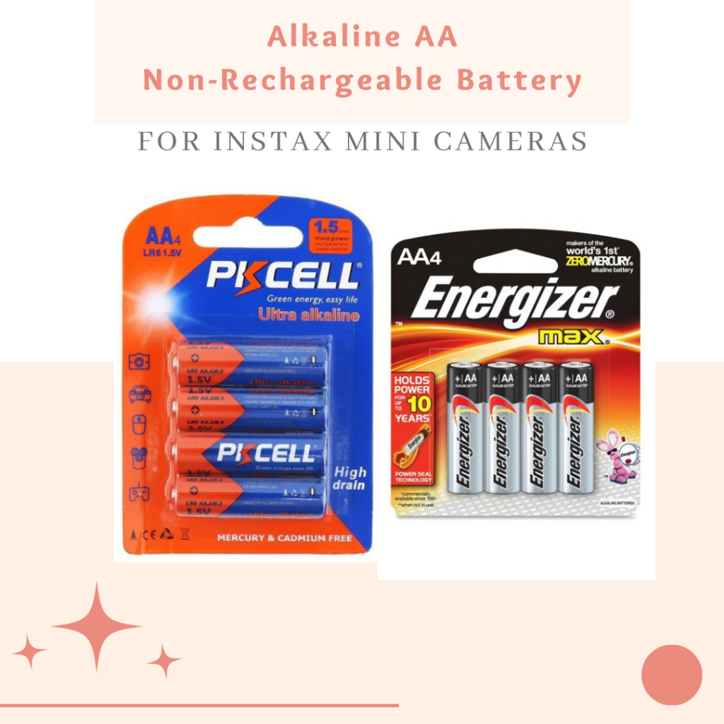 Alkaline AA Non-Rechargeable Battery Original for INSTAX Cameras