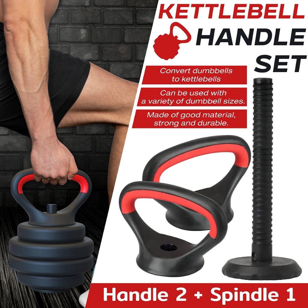 B&G Adjustable Kettlebell Handle for Plates Weights, Multifunctional