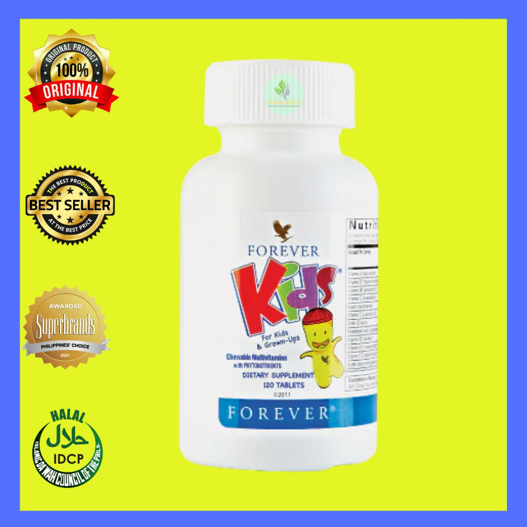 ORIGINAL FOREVER KIDS CHEWABLE MULTIVITAMINS (120 TABLETS) | Shopee ...