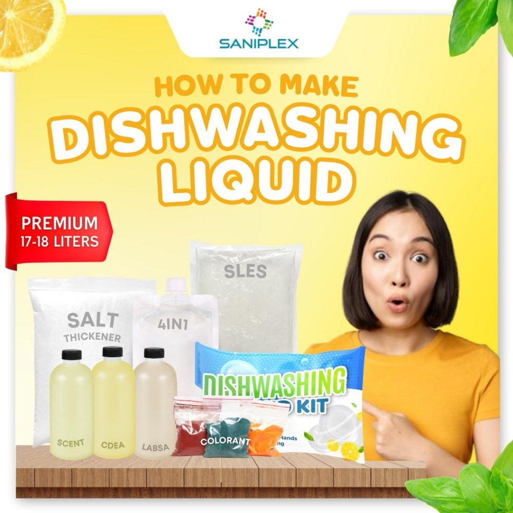 Saniplex Premium Dishwashing Liquid Kit Diy 1718L Yield Complete