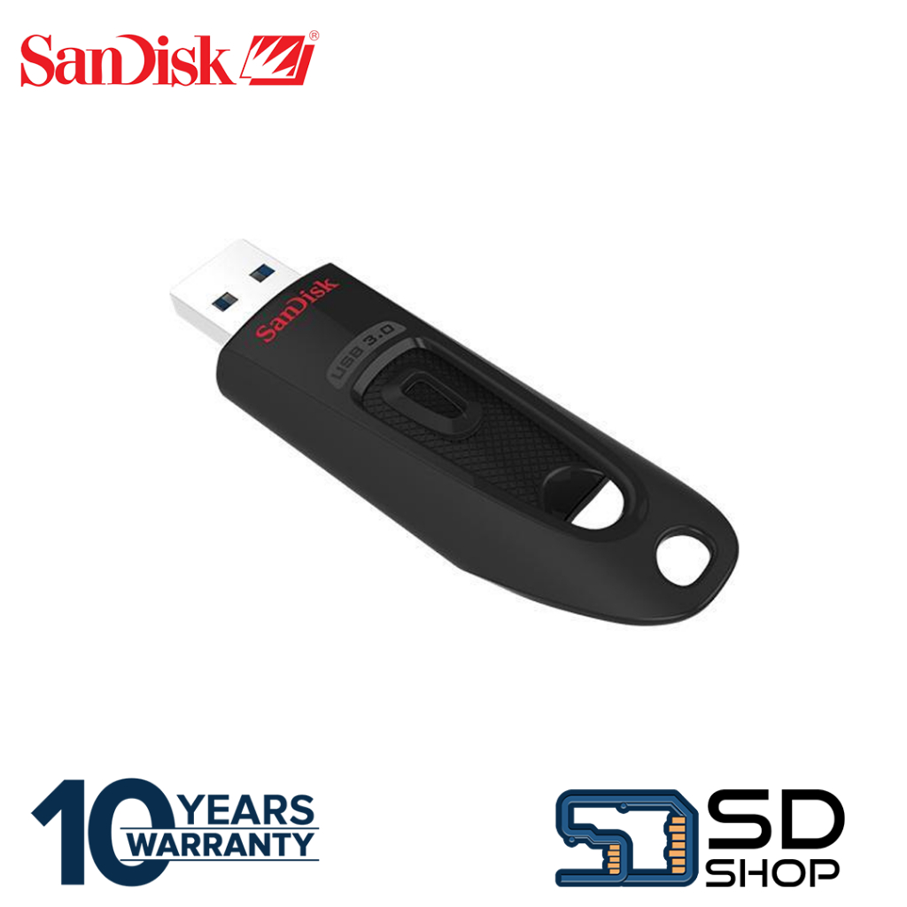 Sandisk Ultra Cz48 16gb32gb64gb Usb 30 Flash Drive Black Shopee