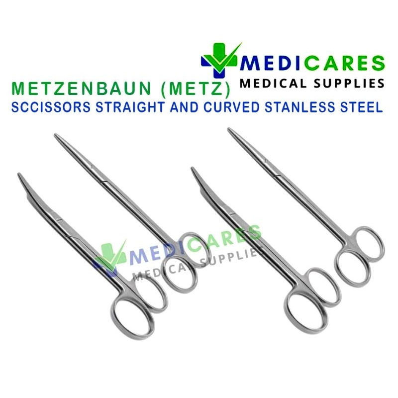 Metzenbaum Metz Scissors Stainless steel Straight and Curved (Sold per ...