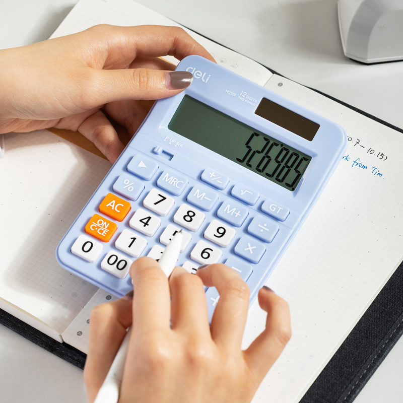 Deli M210F Desktop Calculator | Shopee Philippines