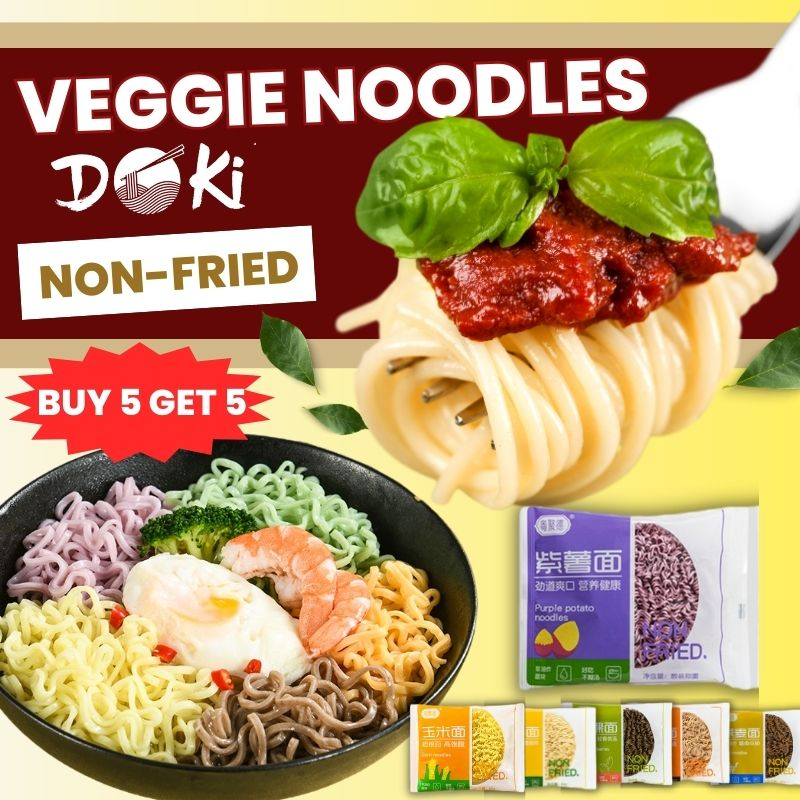 【BUY 3 GET 2】DOKI Instant Veggie Noodles Original Vegetable Noodles Non ...
