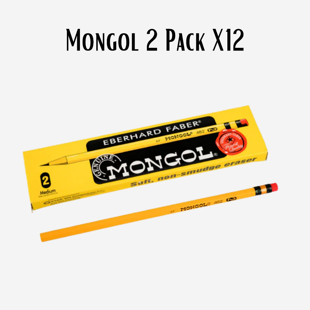 MONGOL 1-3 X12 PCS / MONGOL PENSILS / 1 BOX OF PENCIL MONGOL NO. 2 ...