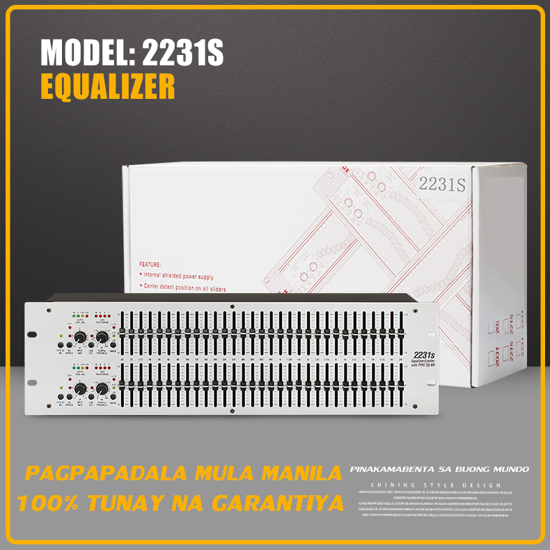 2231S Equalizer Professionalgrade dual 31band graphic equalizer na