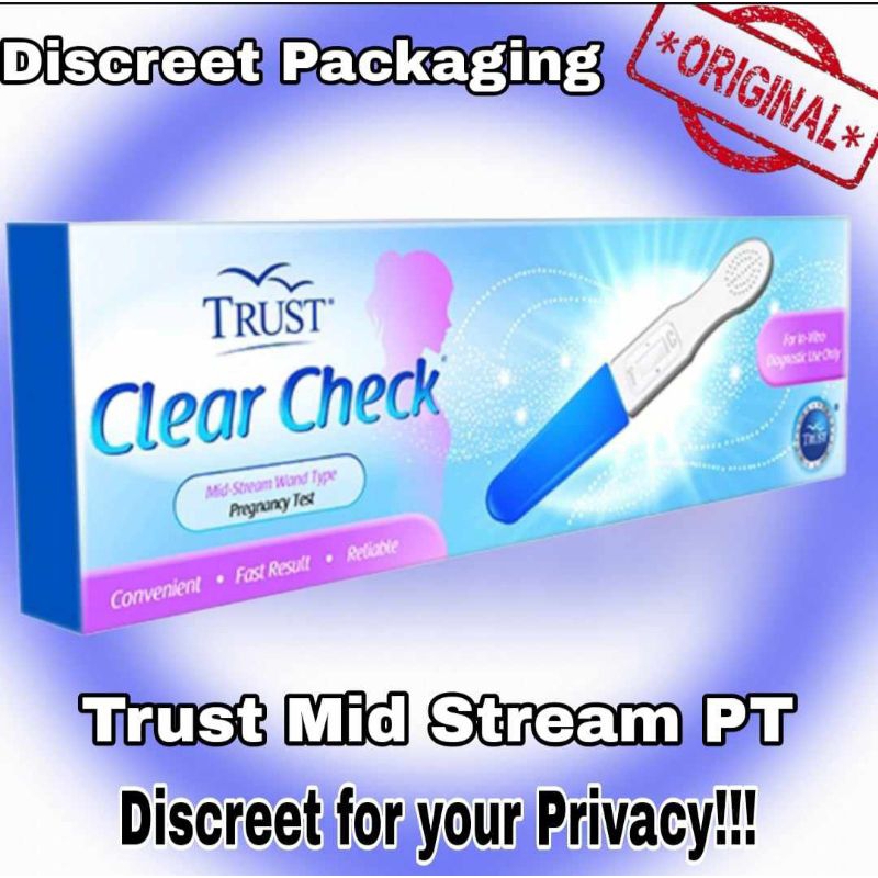 Trust Clear Check Mid Stream Pregnancy Test (Wand Type)Discreet