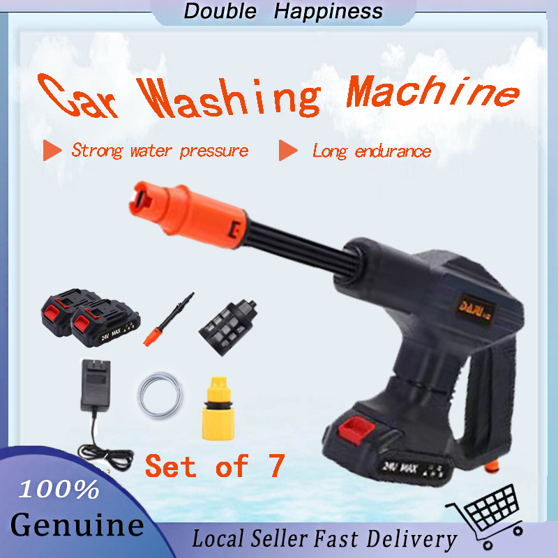 Home Portable Wireless Lithium Battery High Pressure Car Wash Gun
