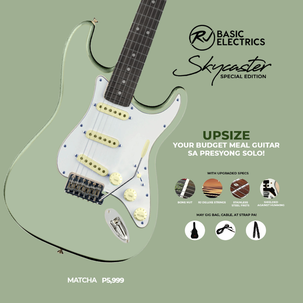 RJ Basic Electrics- Skycaster Electric Guitar Special Edition With Bag ...