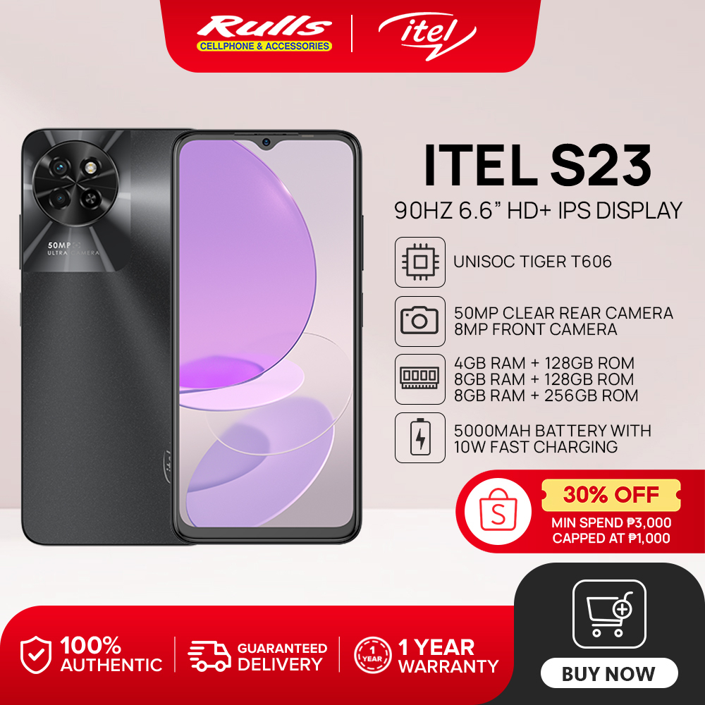 ITEL S23 Smartphone | 4+128GB / 8+128GB / 8+256GB | Unisoc T606 CPU | 6 ...