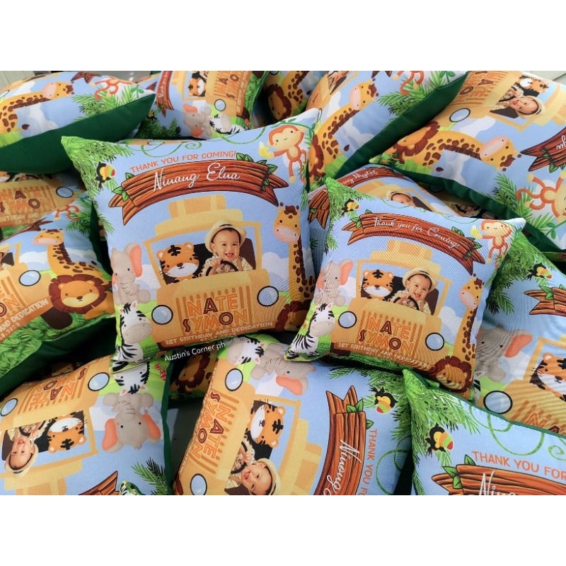 Safari Animals themed personalized souvenir pillows Shopee