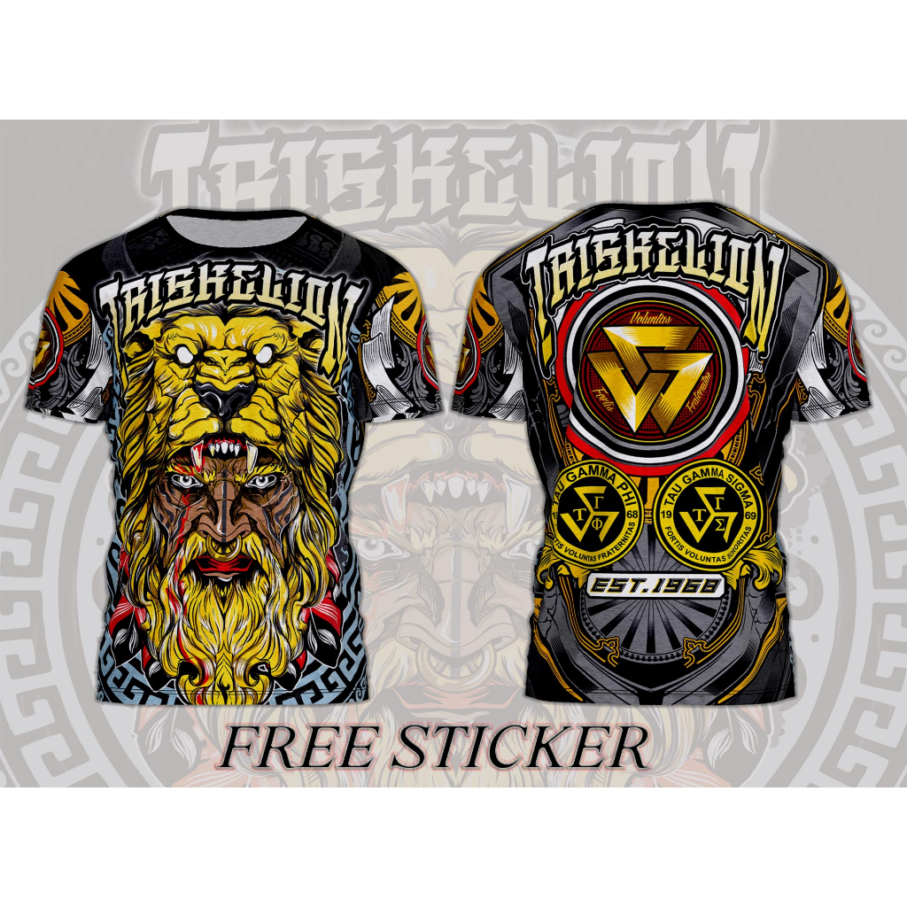 TRISKELION TAU GAMMA PHI FULL SUBLIMATION FRAT SHIRT | Shopee Philippines