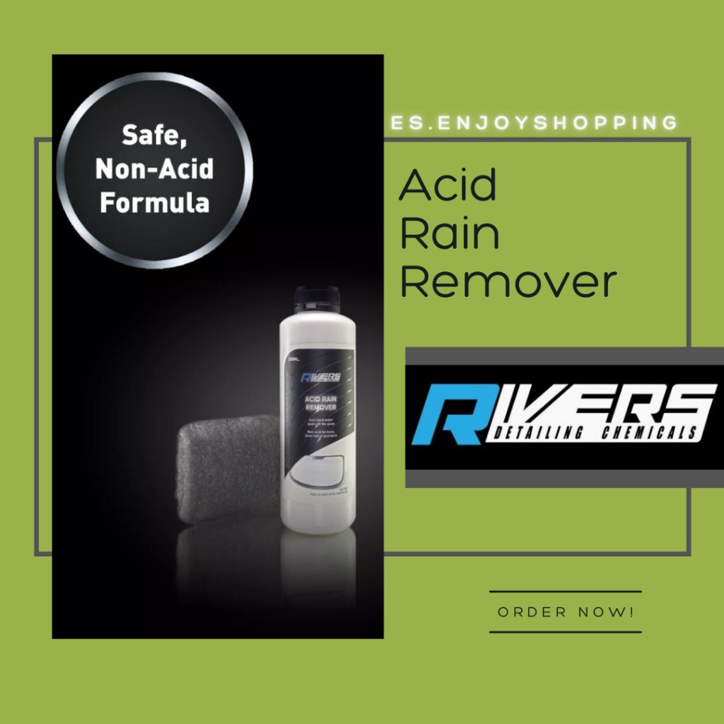 Rivers Acid Rain Remover, Watermark Remover for Glass 250ml ES