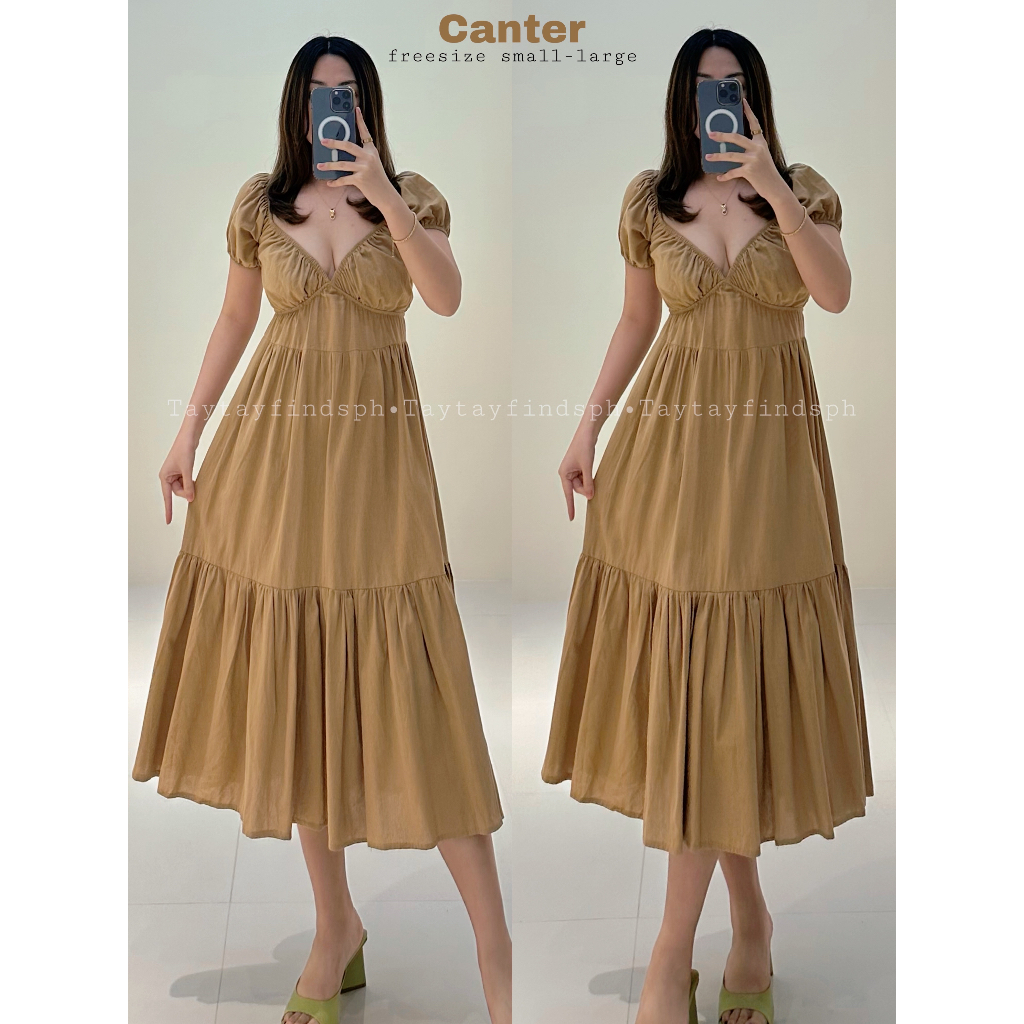 CANTER RUCHED DRESS | taytayfindsph | Shopee Philippines