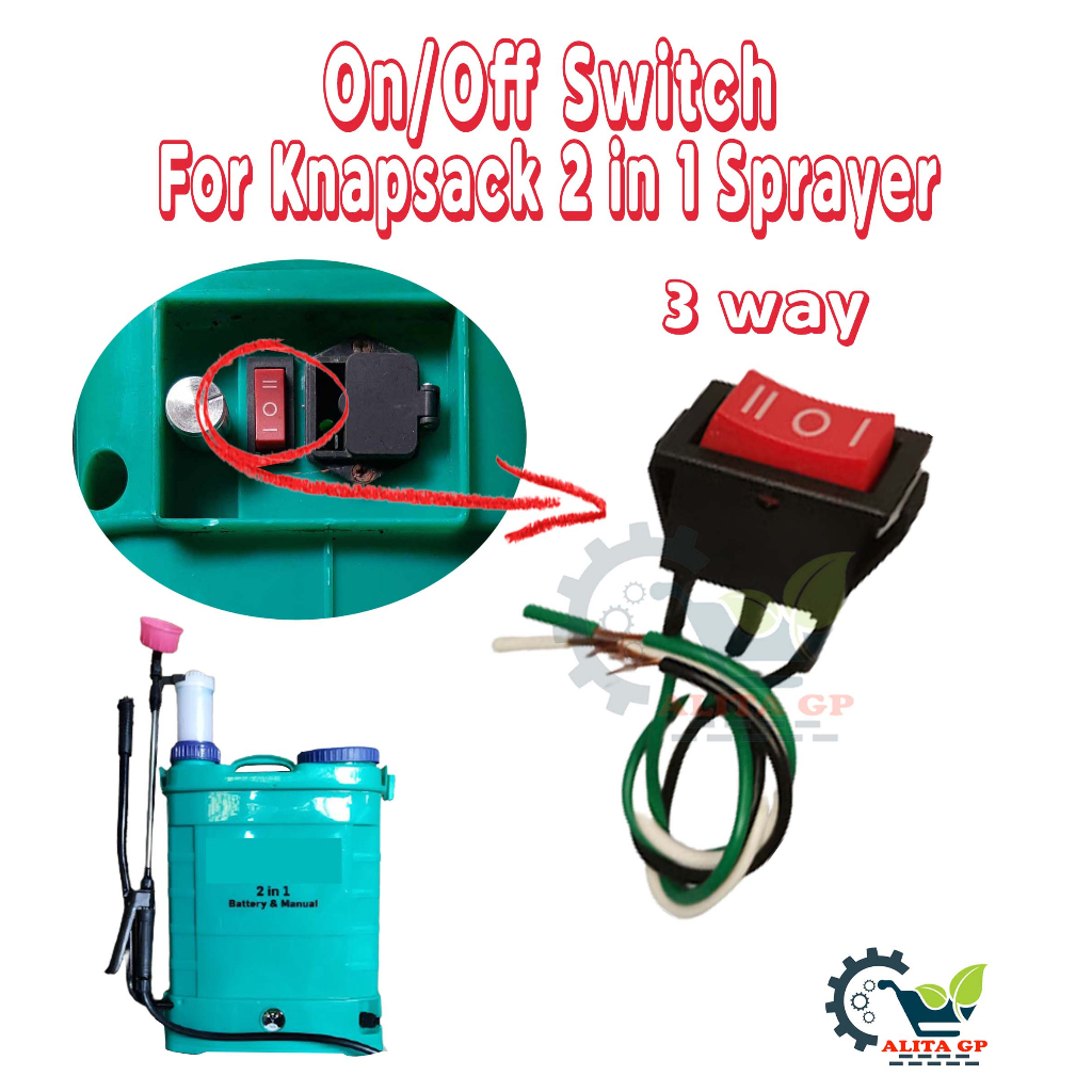 On and Off Switch For Knapsack 2 in 1 Manual And Battery Operated ...