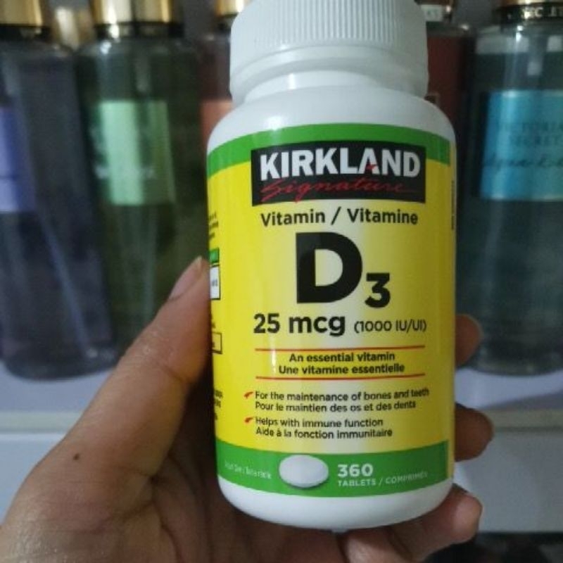 Kirkland Vitamin D3 25mcg 360tablets Shopee Philippines