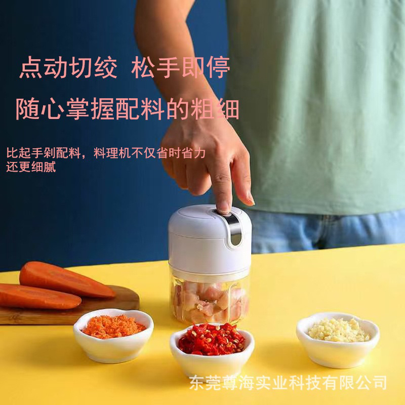 Portable Electric Garlic Masher Mini Food Garlic Vegetable Grinder