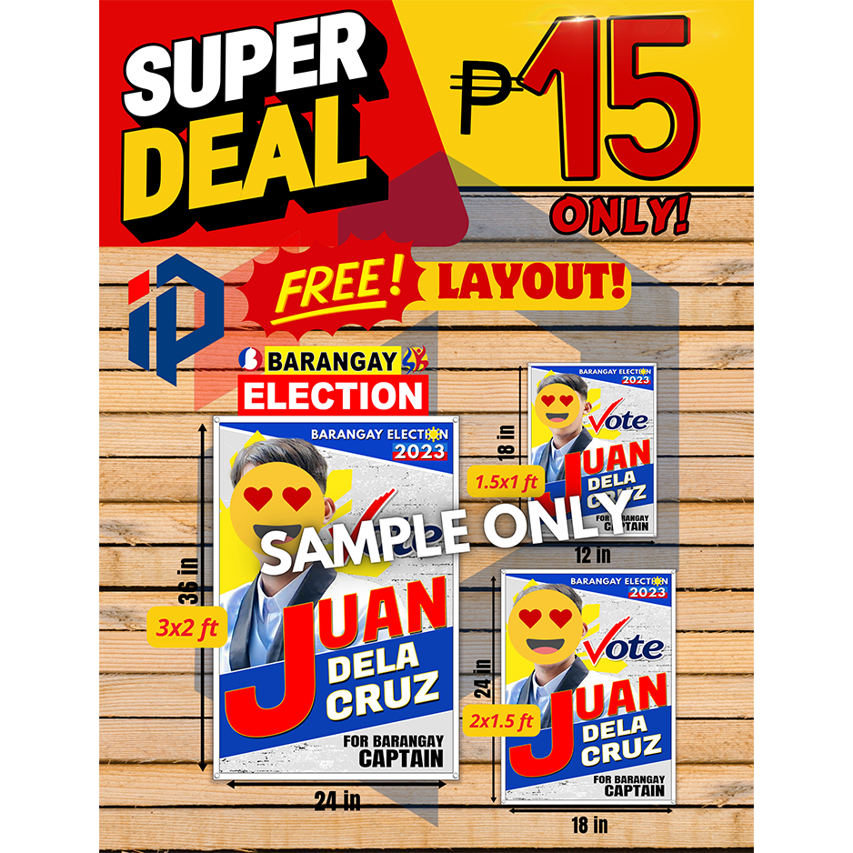BARANGAY ELECTION TARPAULIN Shopee Philippines