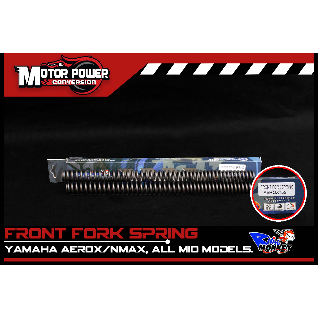 racing monkey front shock spring aerox/all mio | Shopee Philippines