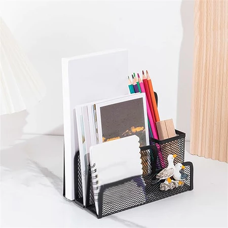 Magazine Rack Creative File Rack Desktop Teacher Document Storage Rack Finish Rack Envelope Metal