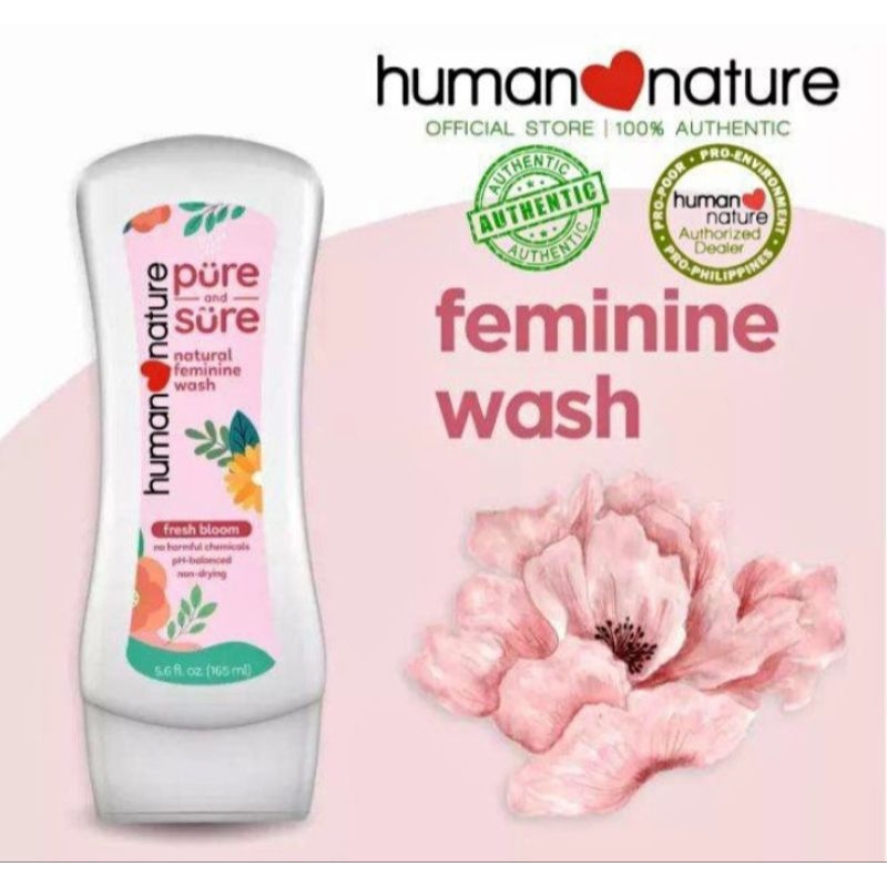 Pure and Sure Human Nature Feminine Wash(Fresh Bloom) Shopee Philippines