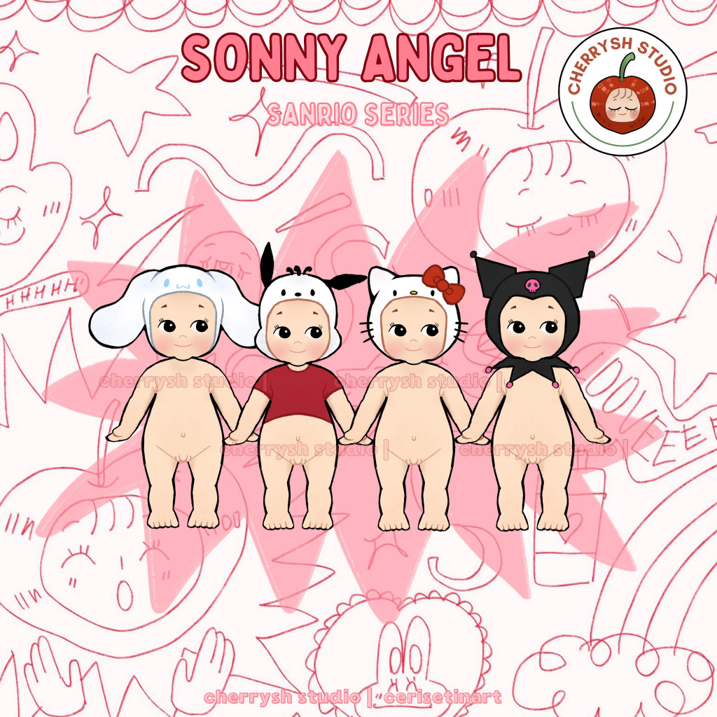 [PREORDER] Sanrio Sonny Angel Stickers - glenn!'s Ko-fi Shop