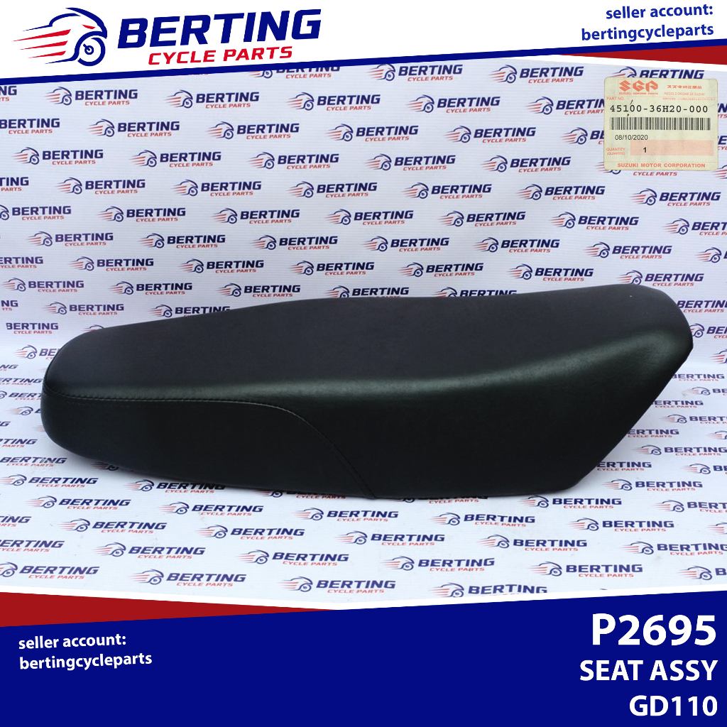 Caltric Complete Black Seat For Suzuki ATV/UTV - Replaces 45100-31G10-P21 - View #2
